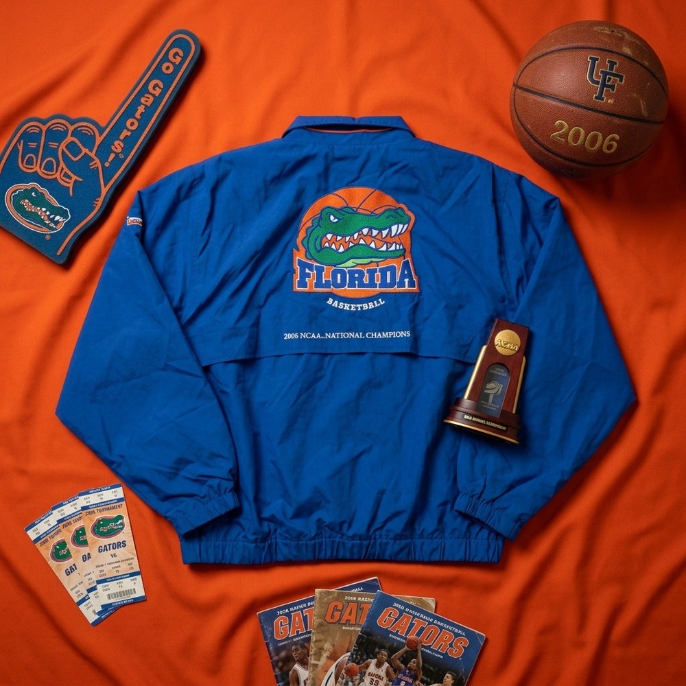 Vintage Cutter & Buck Florida Gators 2006 National Champions Jacket Mens XL Blue